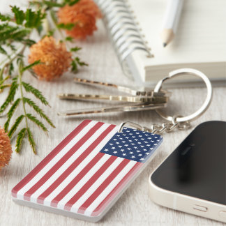American Flag Acrylic Keychain