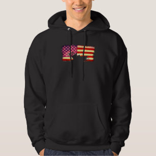 American Flag Airboat Captain Racing Tour America Hoodie