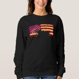 American Flag Airboat Captain Racing Tour America Sweatshirt