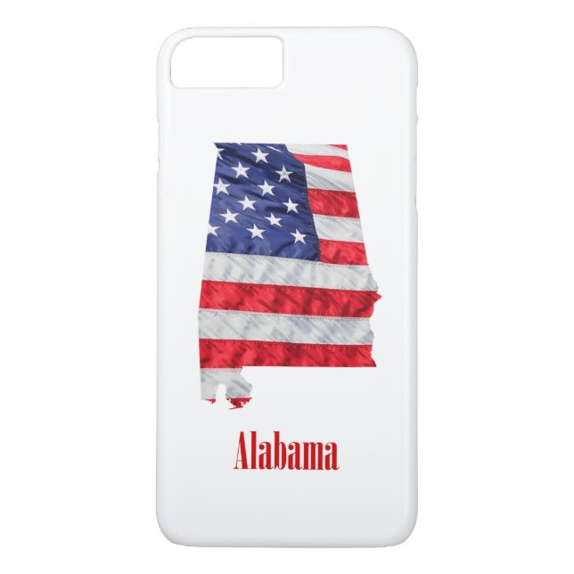 American Flag Alabama United States Case-Mate iPhone Case (Back)
