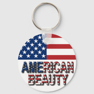 American Flag - American Beauty Key Ring