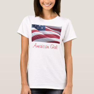 American Flag American Girl Shirt