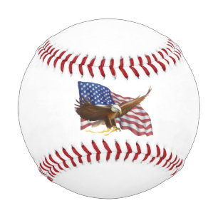 American Flag and Eagle Baseball