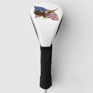 American Flag and Eagle Golf Head Cover