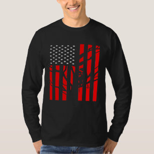 American Flag Arborist For Men Cool Tree T-Shirt