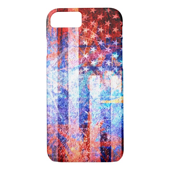 American Flag Art #5 Case-Mate iPhone Case (Back)