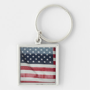 American Flag At The Sussex County Fair Keychain