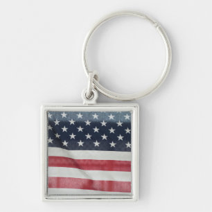 American Flag At The Sussex County Fair Keychain