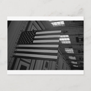American Flag at Union Station Postcard