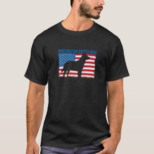 American Flag Australian Cattle Dog T-Shirt
