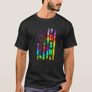 American Flag Autism Awareness Mom Support Tie Dye T-Shirt