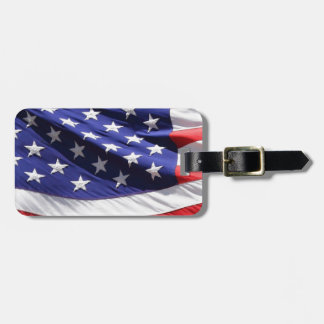 American-flag-Background Luggage Tag