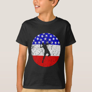 American Flag Badminton Shirt - Badminton Player