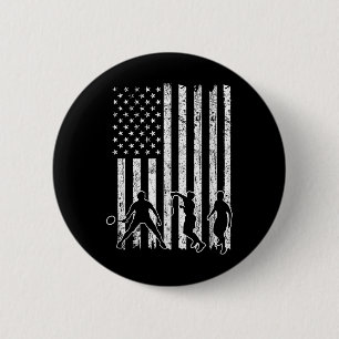 American Flag Badminton Shirt Men Usa Flag Badmint 2 Inch Round Button