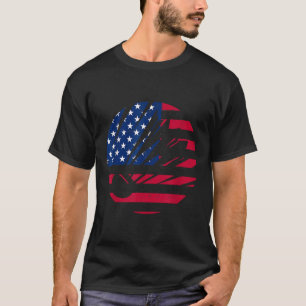American Flag Badminton Shirt Men Women Usa Badmin