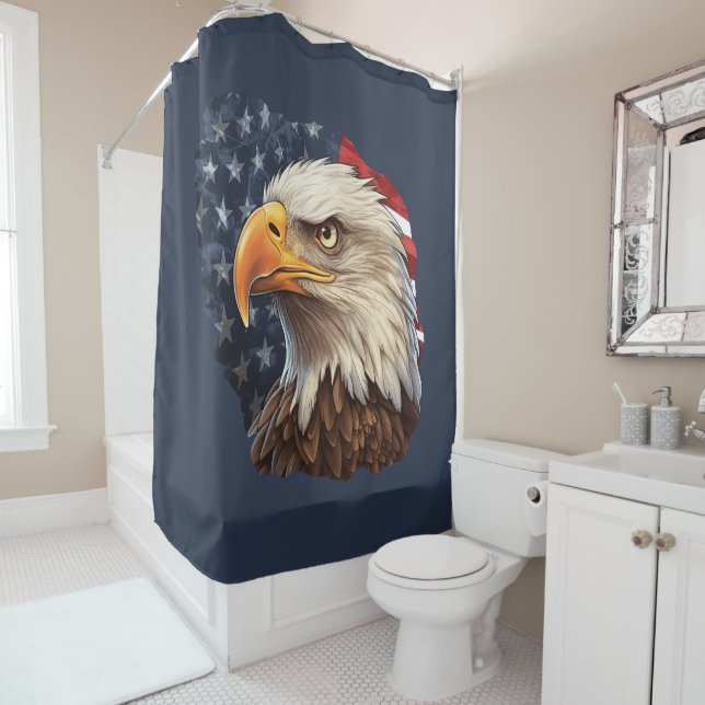 American Flag Bald Eagle (In Situ)