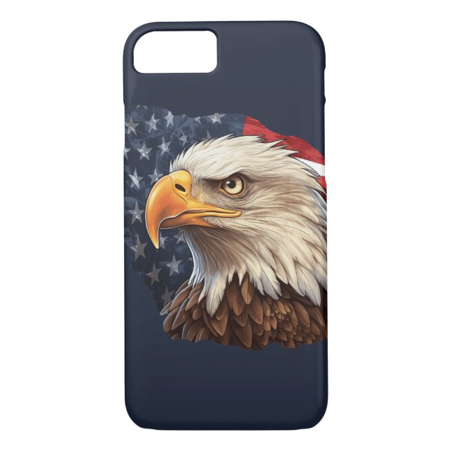American Flag Bald Eagle Case-Mate iPhone Case (Back)