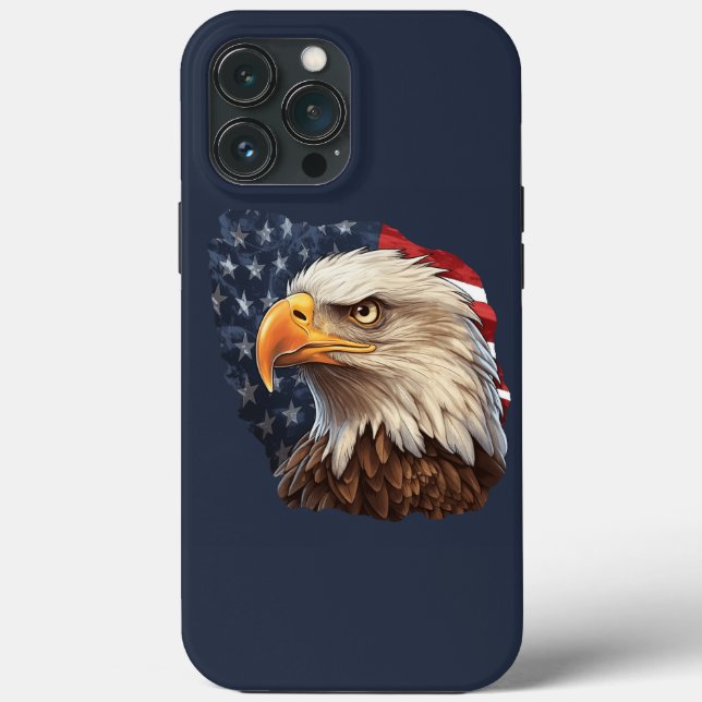 American Flag Bald Eagle Case-Mate iPhone Case (Back)