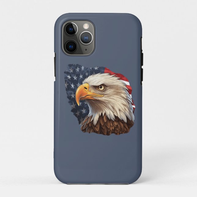 American Flag Bald Eagle Case-Mate iPhone Case (Back)