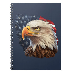 American Flag Bald Eagle Notebook