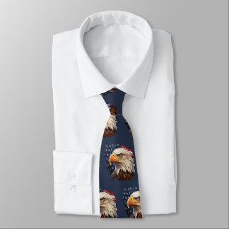 American Flag Bald Eagle Tie