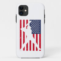American Flag Baseball Team Gift