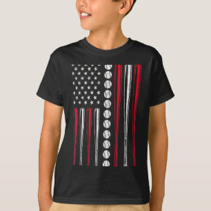 American Flag Baseball Team Men Boys Kids Girls Wo T-Shirt