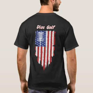 American Flag basket Golf Basket T shirt