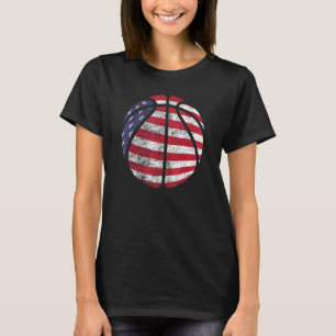 American Flag Basketball Patriotic For Men Women K T-Shirt