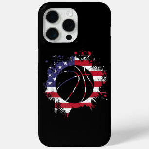American Flag Basketball Player iPhone 15 Pro Max Case