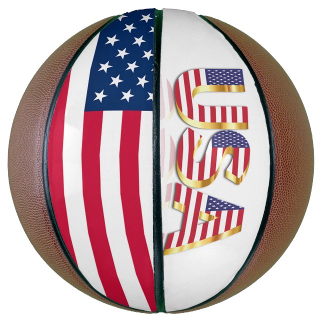 American Flag Basketball USA (Vertical)