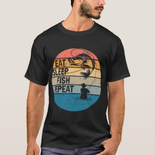American Flag Bass Fishing USA Patriotic Fishing 4 T-Shirt