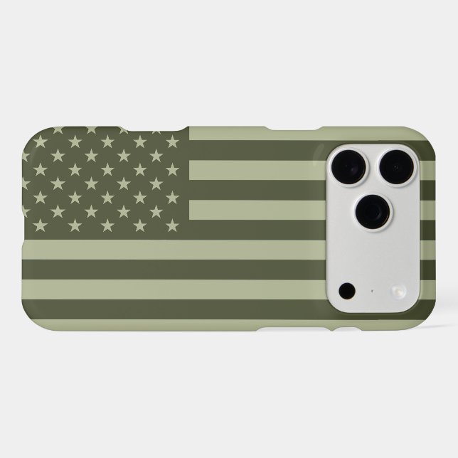 American Flag BDU Green (Verso (Horizontal))