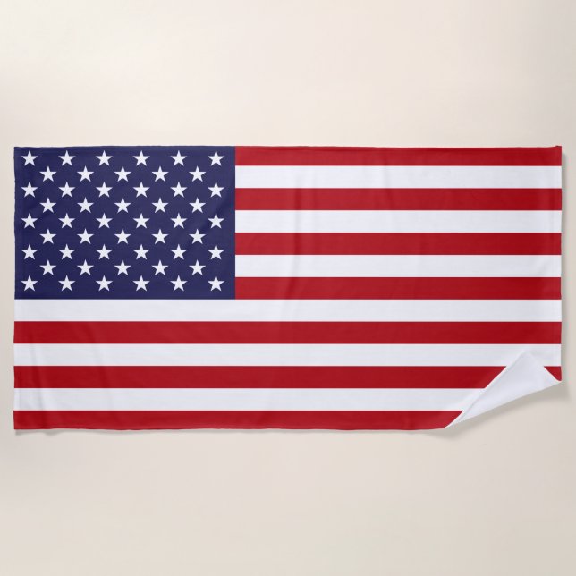 American Flag Beach Towel (Front)