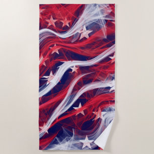 American flag Beach Towel