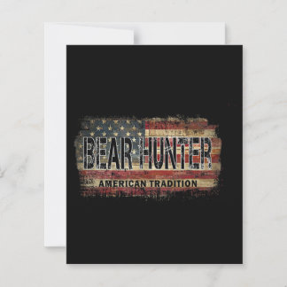 American Flag Bear Hunter