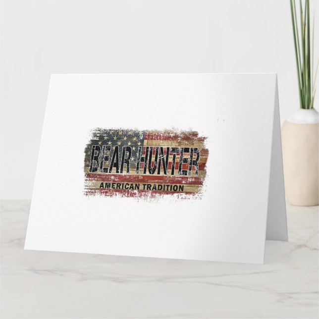 American Flag Bear HunterAmerican Flag Bear Hunter Card (Front)
