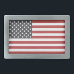 American  Flag Belt Buckle<br><div class="desc">The American Flag... .This will not look correct on the OVAL buckle... ..The flag has been proportionately designed to fit the rectangle buckle correctly.</div>