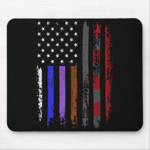 American Flag Belts BJJ Brazilian Jiu Jitsu MMA Mouse Pad