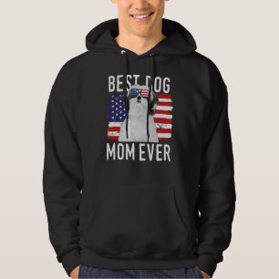 American Flag Best Dog Mom Ever Shih Tzu Usa Hoodie