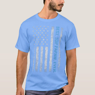 American Flag Best Top Papaw Dad Ever Fathers Day 