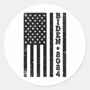 American Flag Biden Election Anti Trump 4th Of Jul Classic Round Sticker