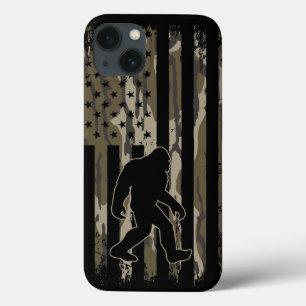 American Flag Bigfoot Bottom Land Camo iPhone 13 Case