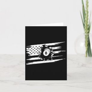 American Flag Billiards Apparel - Billiards Card