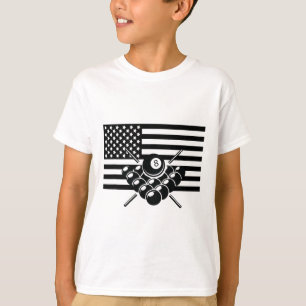 American Flag Billiards Apparel - Billiards  T-Shirt