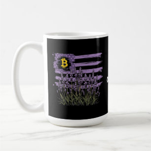 American Flag Bitcoin BTC Revolution Funny Crypto Coffee Mug