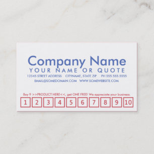 american flag bokeh loyalty program card