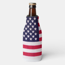 American flag Bottle cooler