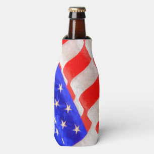 American Flag Bottle Cooler
