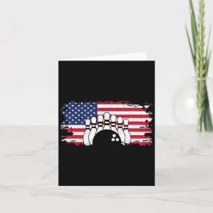 American Flag Bowling Apparel - Bowling 1 Card
